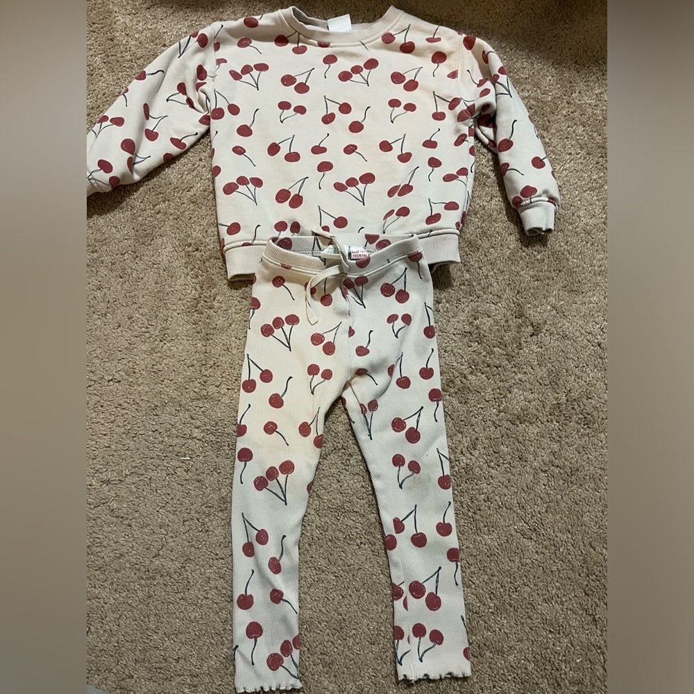Zara girls outfit set (3-4)